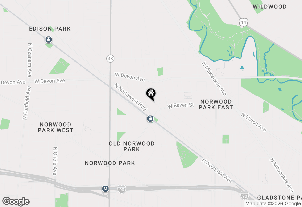 Map of 6233 N Niagara Avenue #4A, Chicago, IL 60631