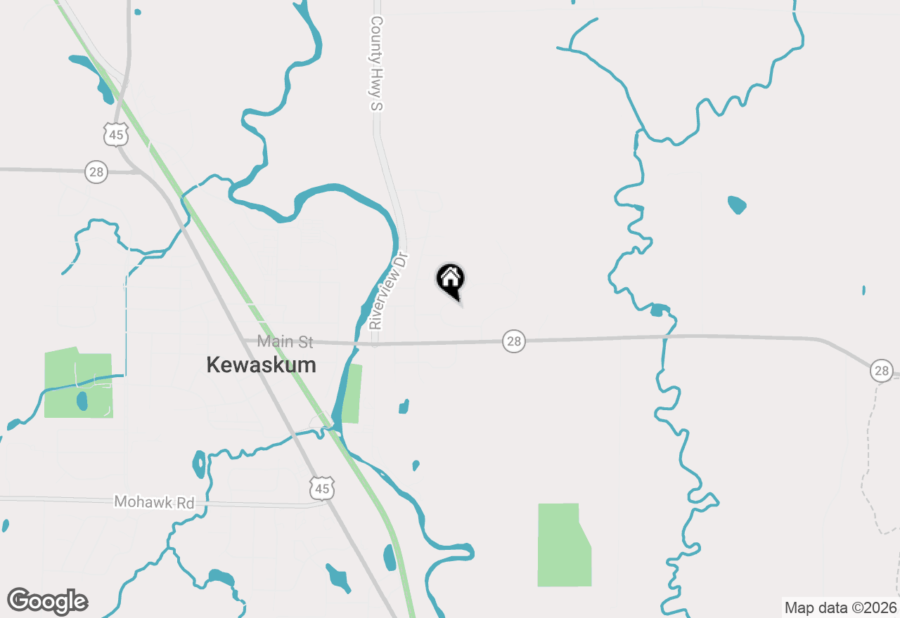 Map of 717 Drumlin Dr, Kewaskum, WI 53040
