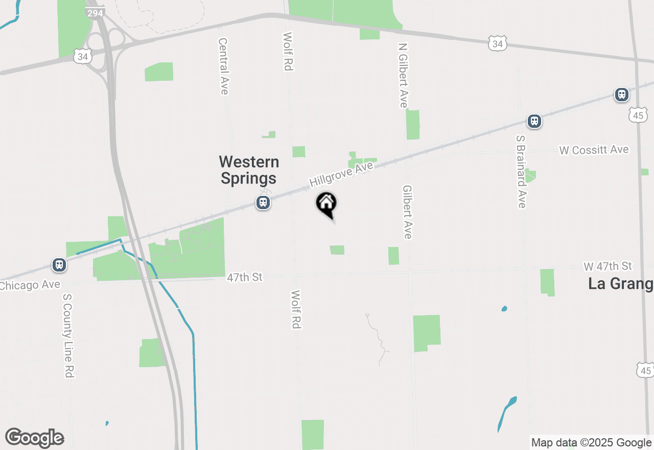 Map of 4529 Franklin Avenue, Western Springs, IL 60558