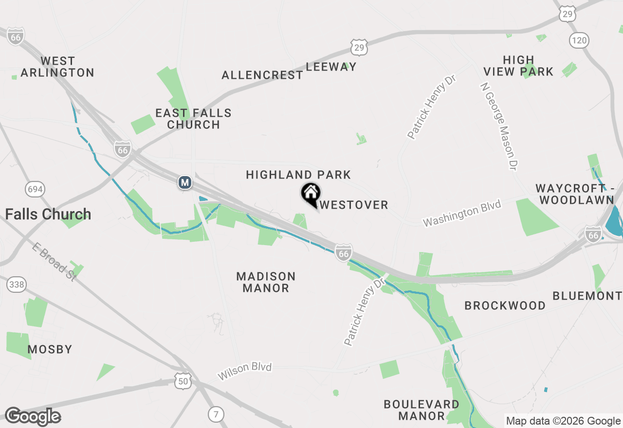 Map of 1406 N Nicholas Street, Arlington, VA 22205