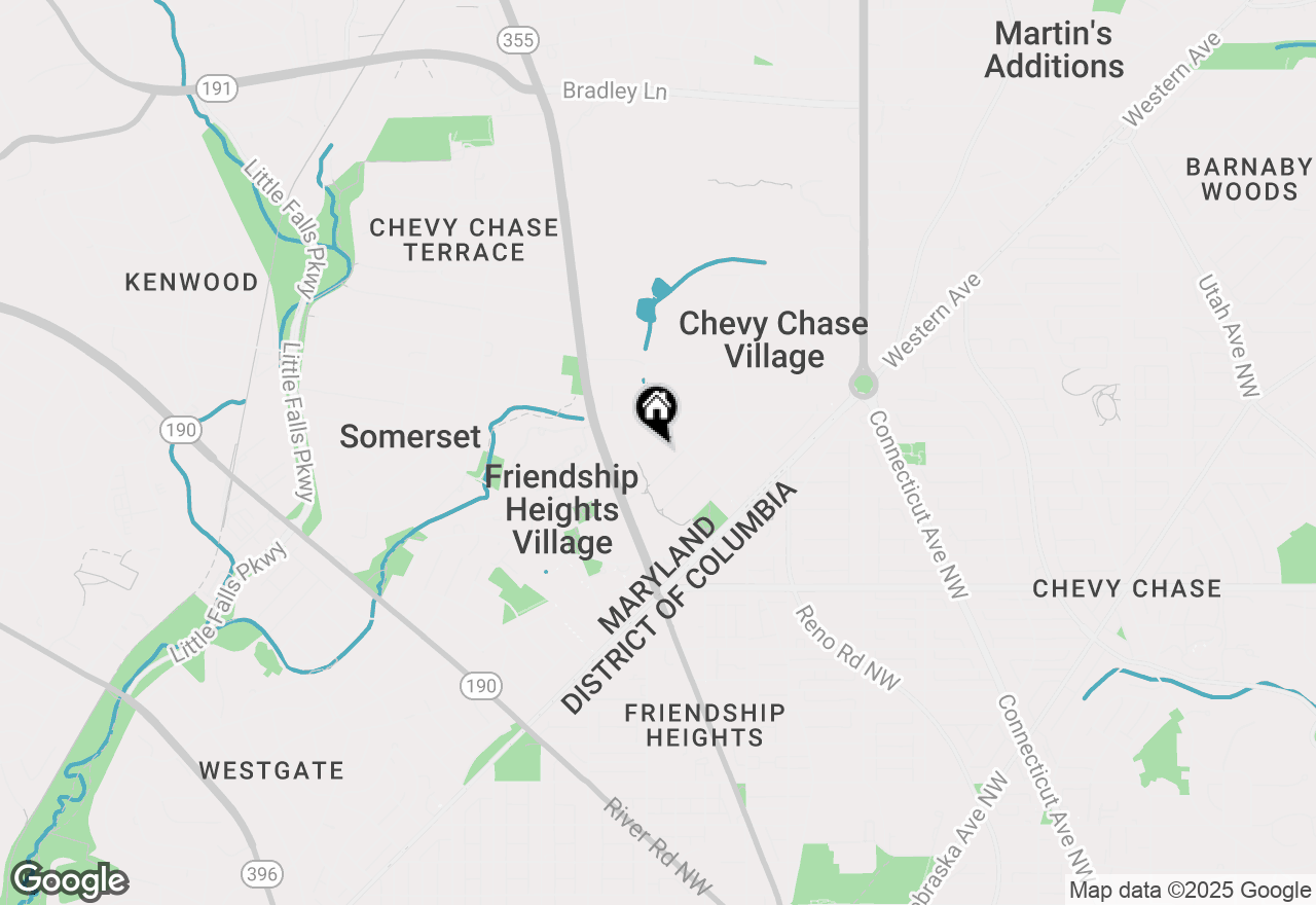 Map of 5513 Park Street, Chevy Chase, MD 20815