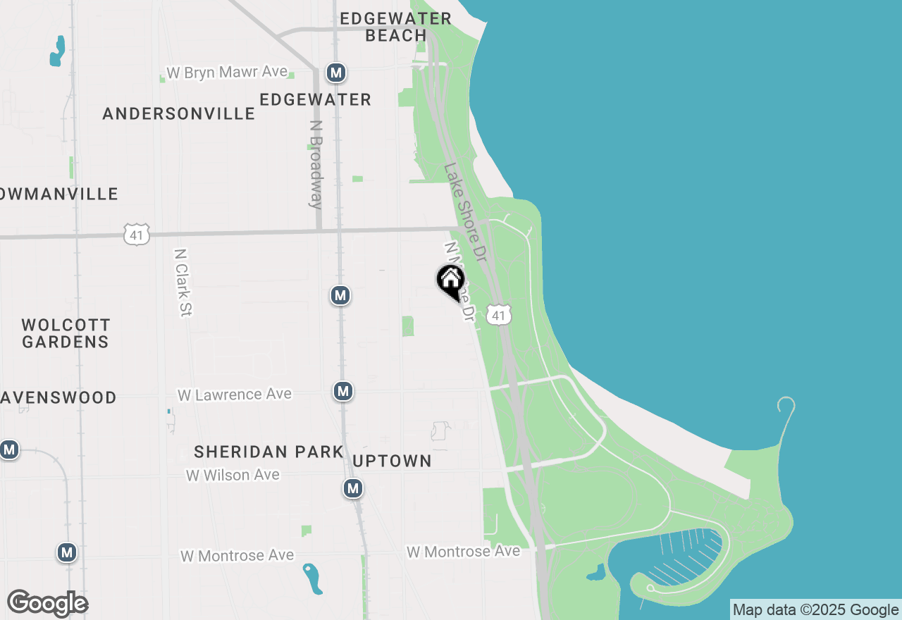 Map of 4960 N Marine Drive #1020, Chicago, IL 60640