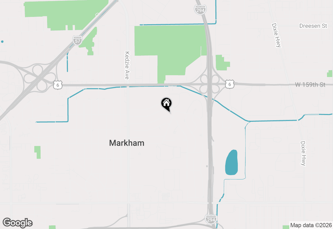 Map of 2926 Sussex Avenue, Markham, IL 60428