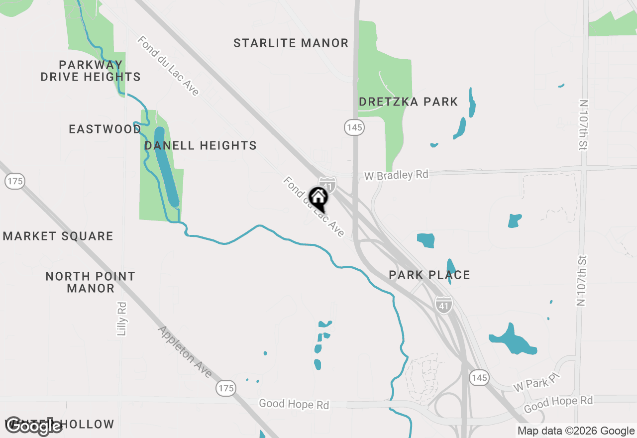 Map of W126N7852 Riverview Ln #51, Menomonee Falls, WI 53051