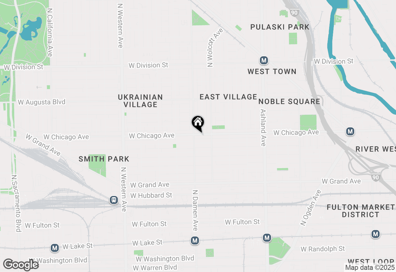Map of 1947 W Chicago Avenue #PENT-HOUSE, Chicago, IL 60622