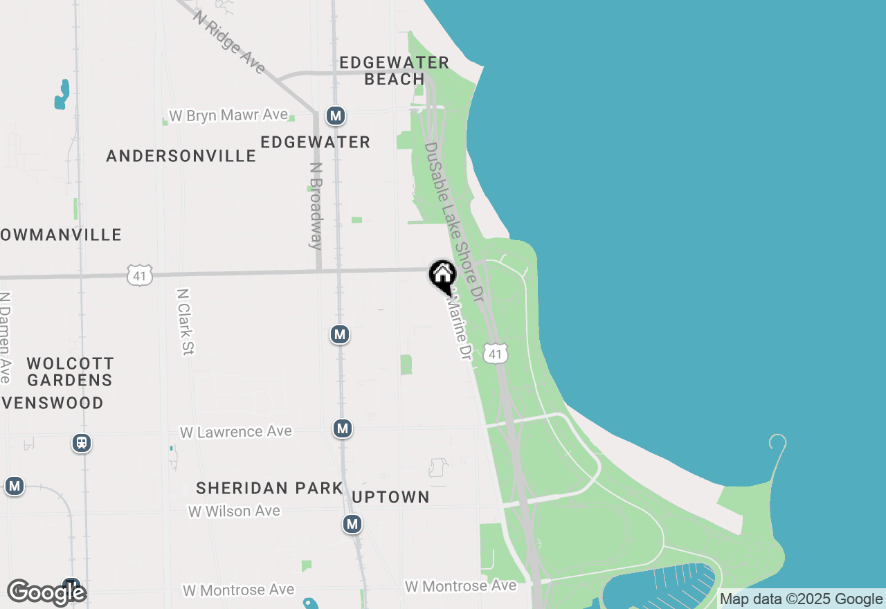 Map of 5040 N Marine Drive #D3, Chicago, IL 60640