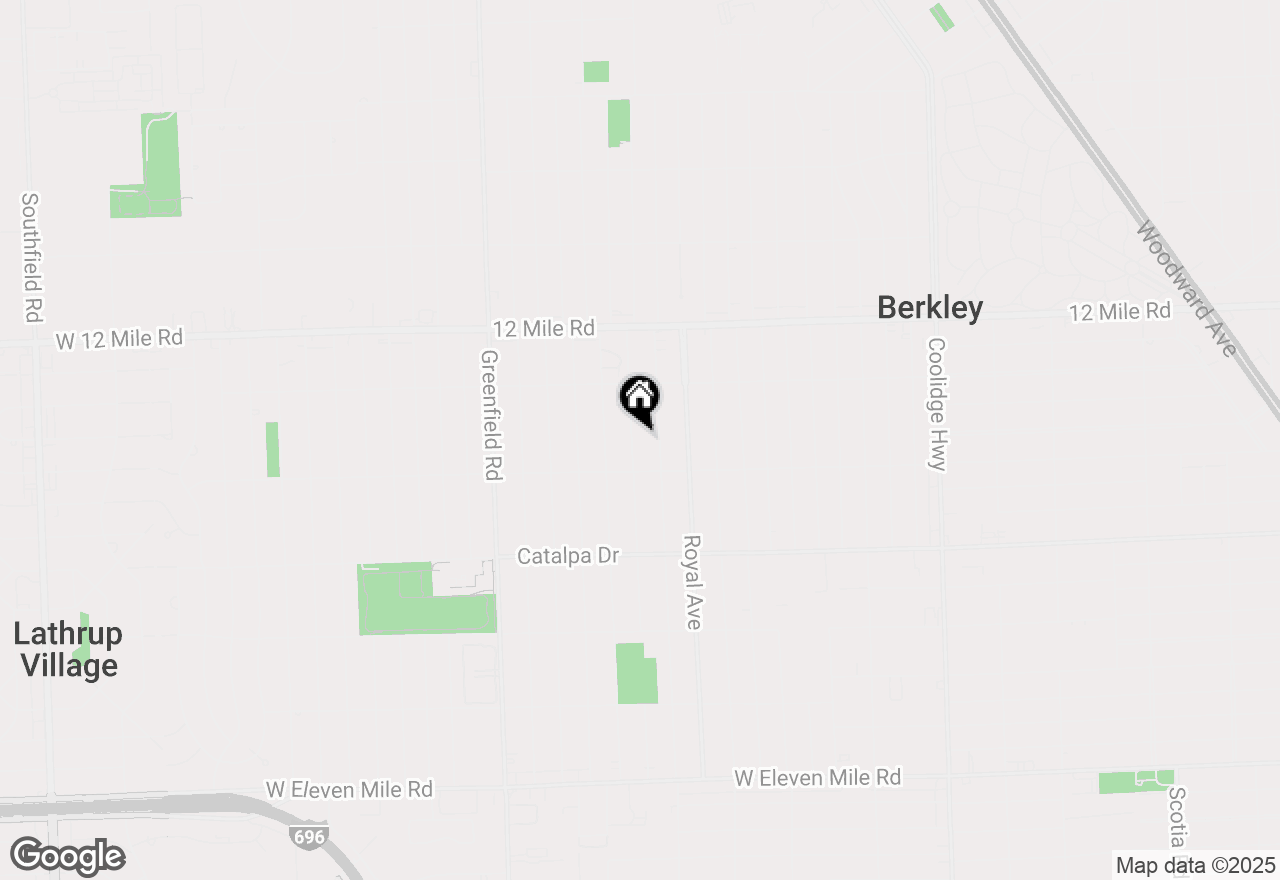 Map of 3012 Phillips Avenue, Berkley, MI 48072