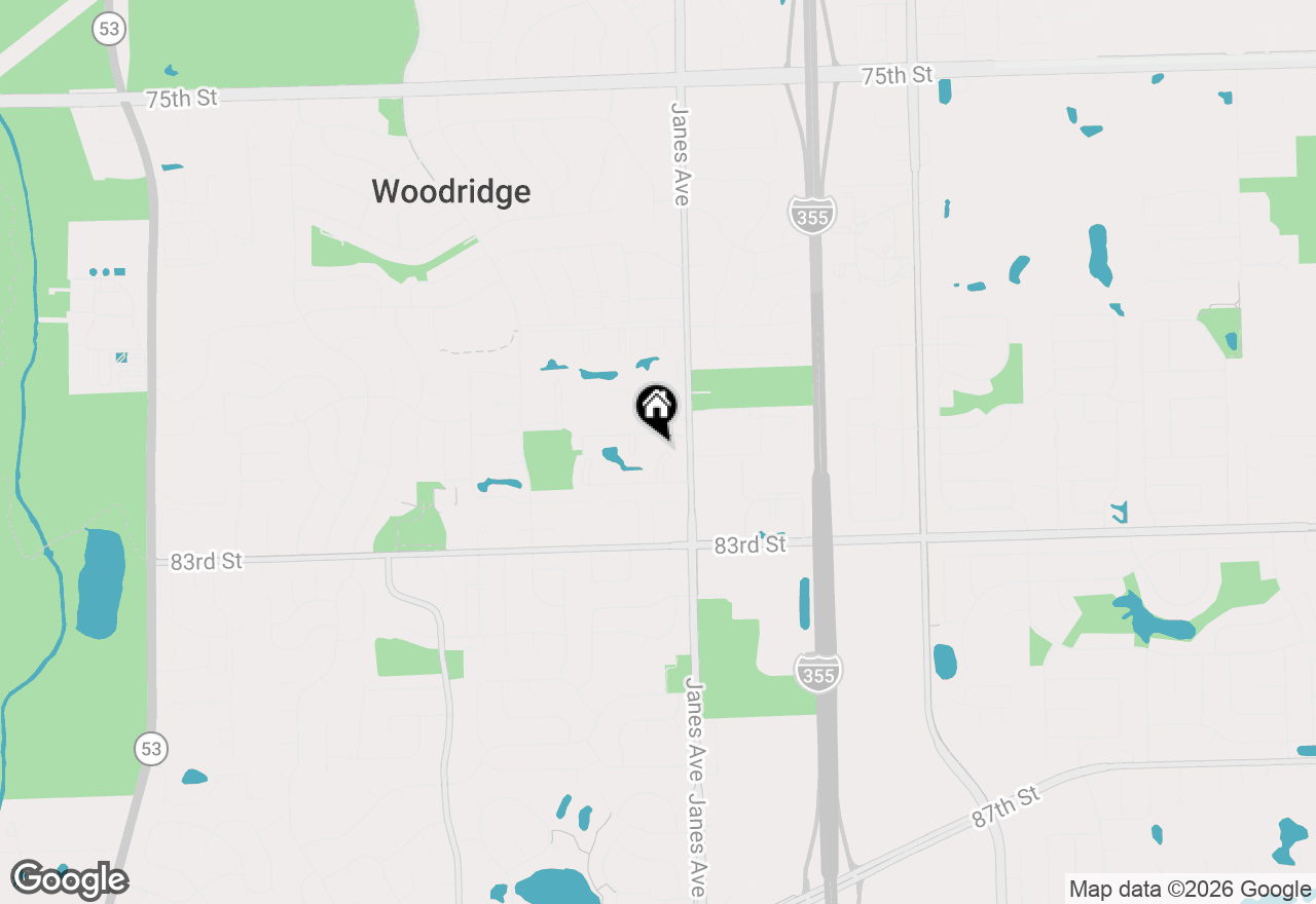 Map of 8108 Waterbury Court #407, Woodridge, IL 60517