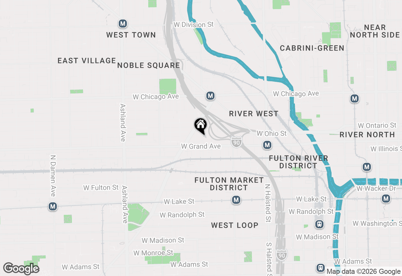 Map of 1147 W Ohio Street #304, Chicago, IL 60642