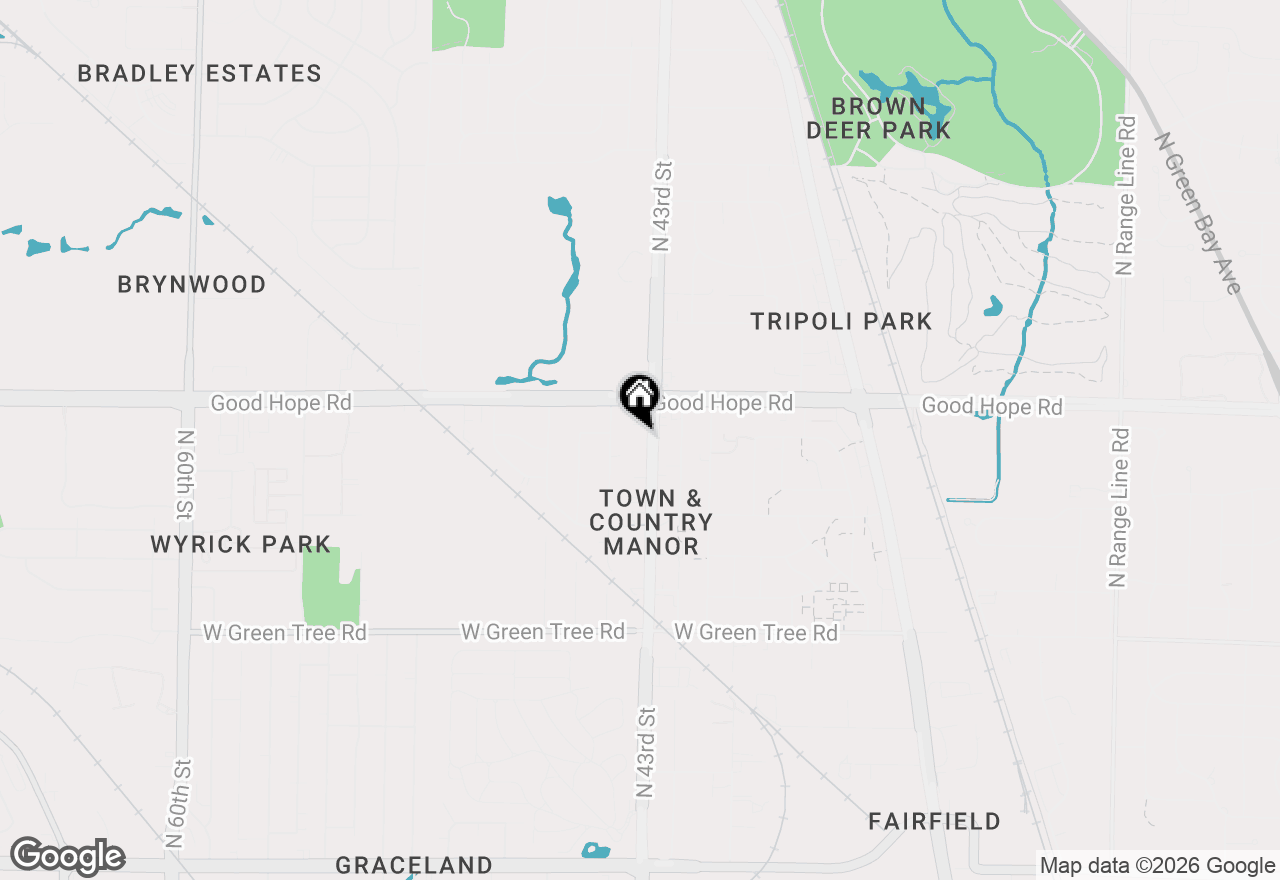 Map of 7127 N 43rd St, Milwaukee, WI 53209
