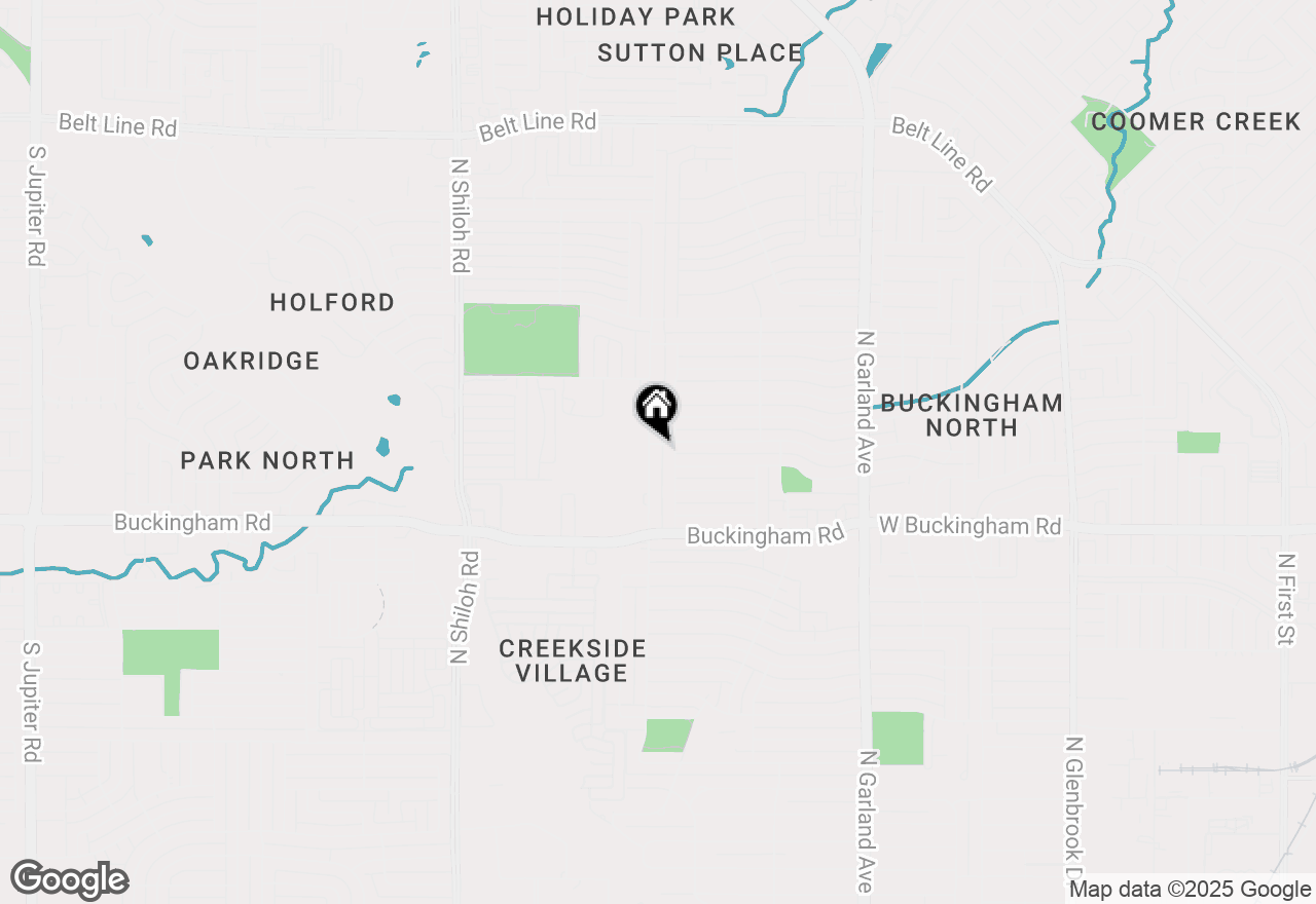 Map of 2114 Sam Houston Drive, Garland, TX 75044