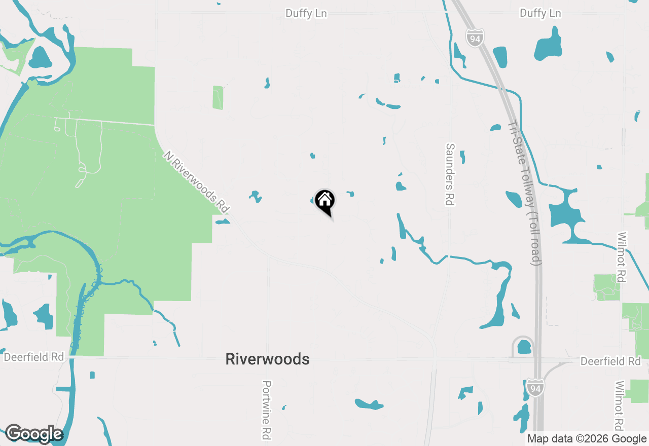 Map of 2665 Crestwood Lane, Riverwoods, IL 60015