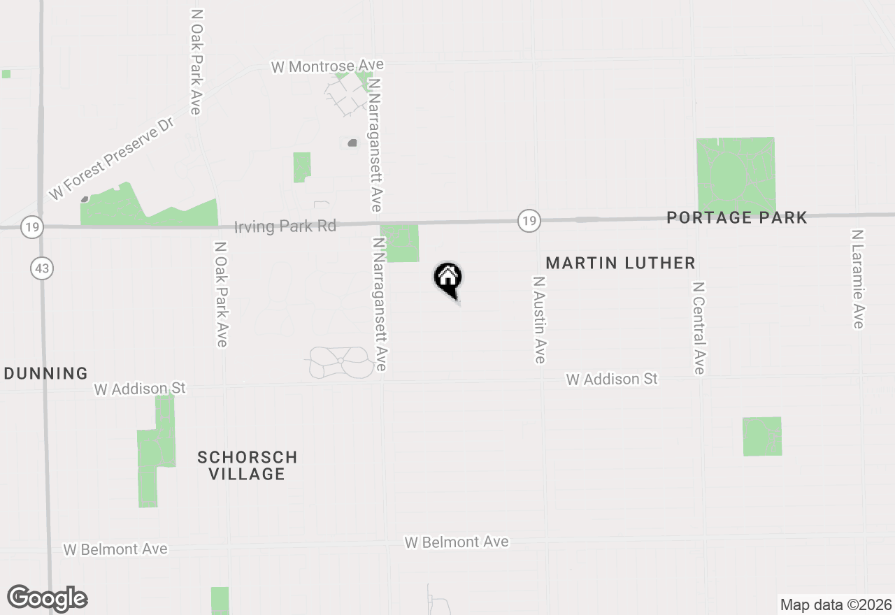 Map of 6217 W Grace Street, Chicago, IL 60634