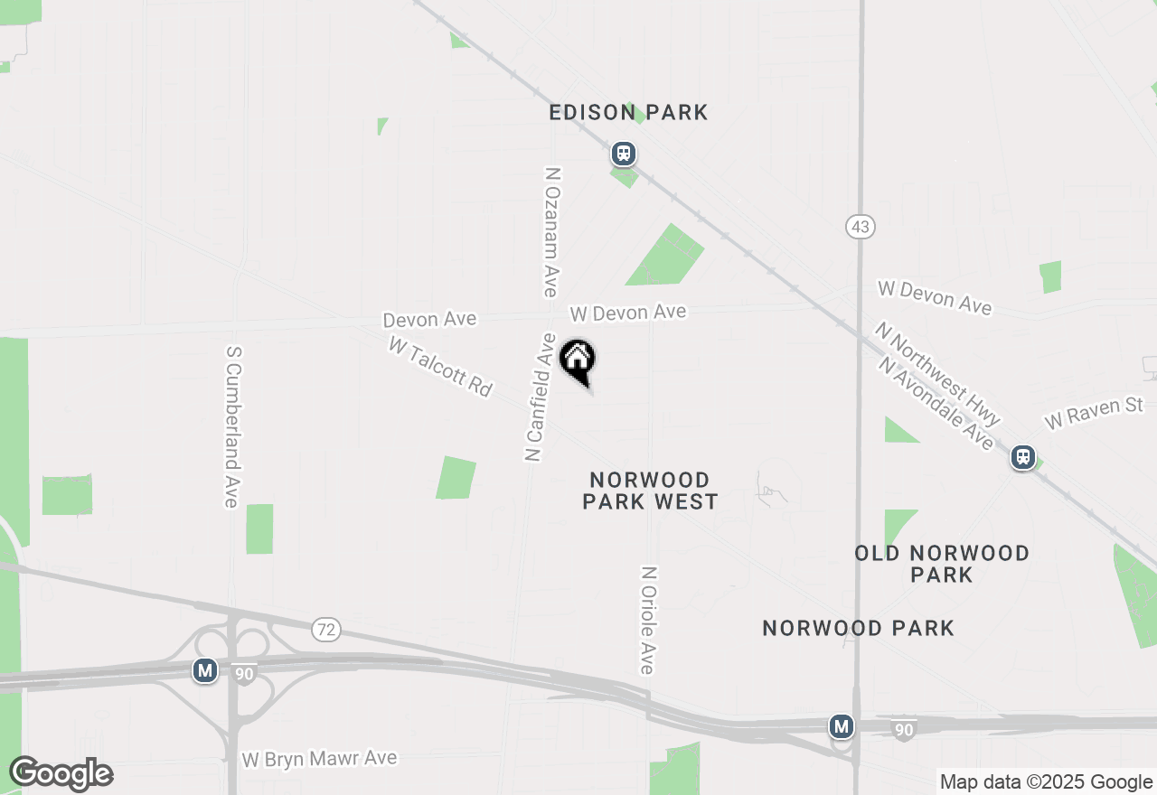 Map of 7729 W Clarence Avenue, Chicago, IL 60631