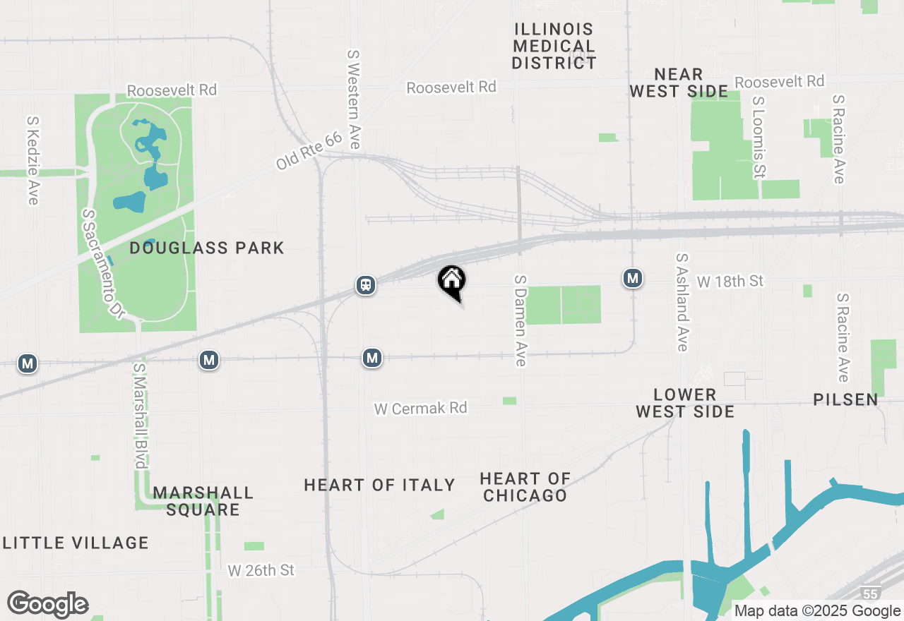 Map of 2145 W 18th Place, Chicago, IL 60608
