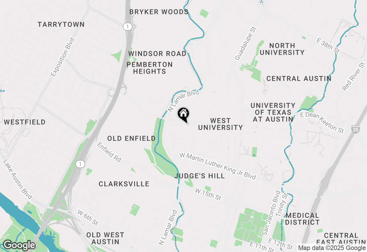 Map of 2404 Longview St #103, Austin, TX 78705
