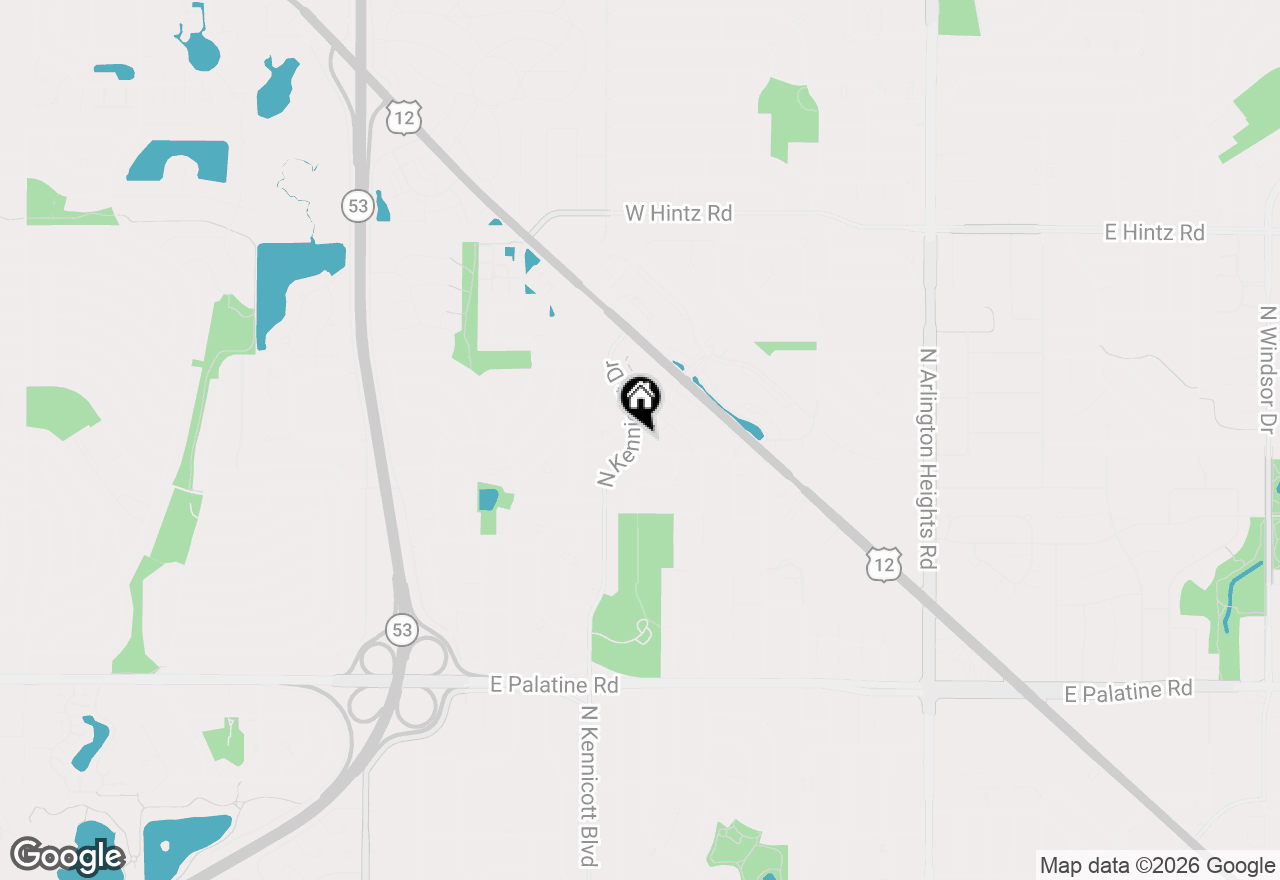 Map of 2307 N Kennicott Drive, Arlington Heights, IL 60004