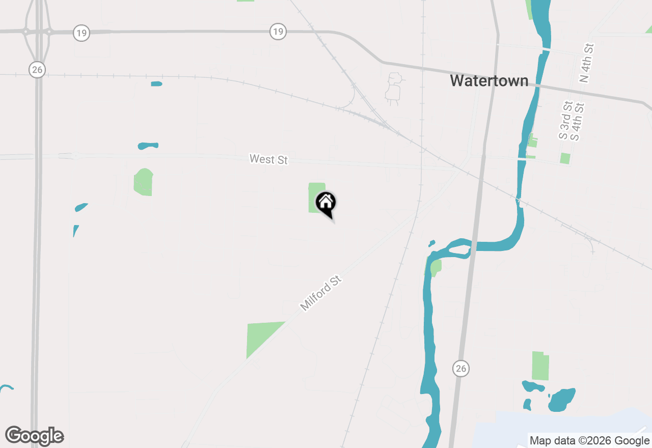 Map of 718 Oakwood Lane, Watertown, WI 53094