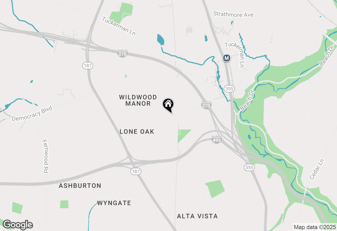 Map of 10109 Dickens Avenue, Bethesda, MD 20814