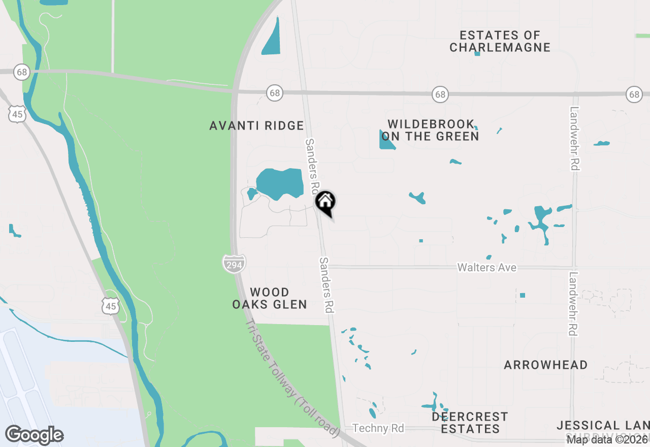 Map of 4025 Radcliffe Drive, Northbrook, IL 60062