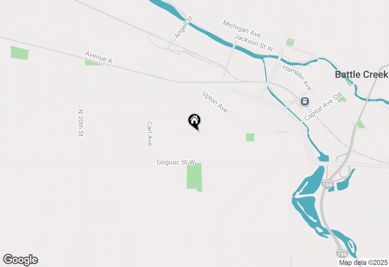 Map of 85 Frisbie Avenue, Battle Creek, MI 49037