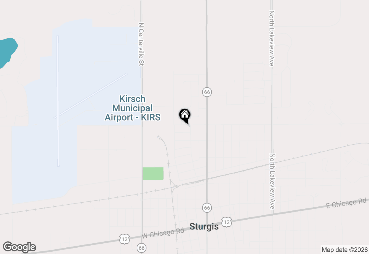 Map of 412 W Lafayette Street, Sturgis, MI 49091