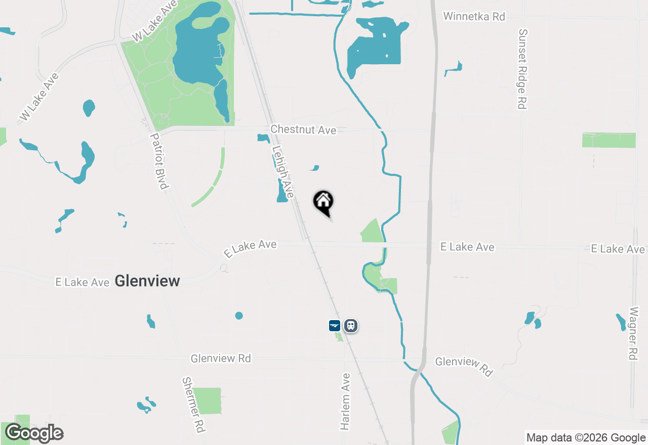 Map of Lot 16 E Lake Avenue, Glenview, IL 60025