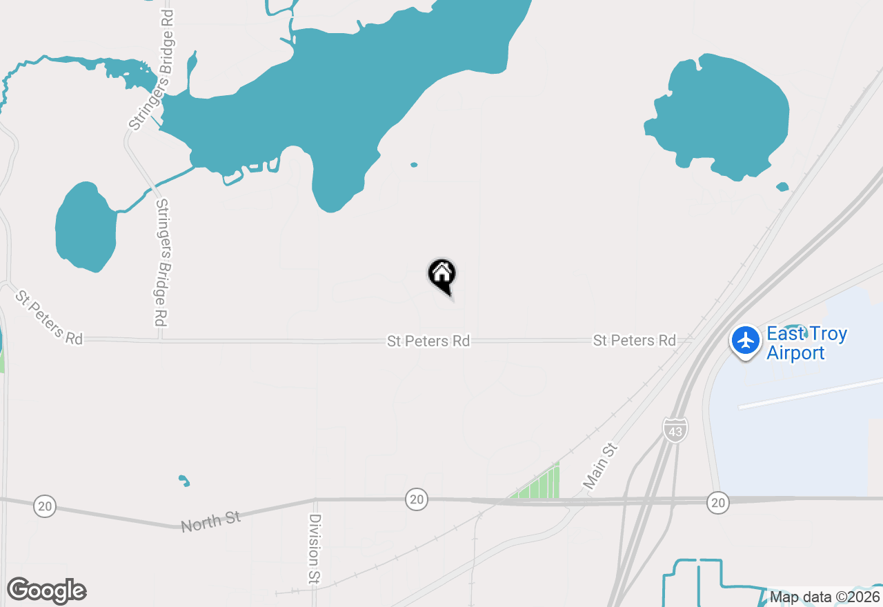 Map of 2702 Mapleton Ave, East Troy, WI 53120