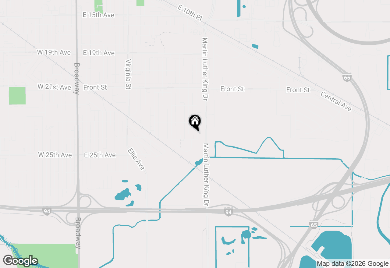 Map of 2354 Louisiana Street, Gary, IN 46407