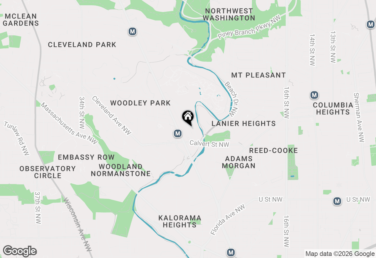Map of 2639 Woodley Place Nw #A, Washington, DC 20008