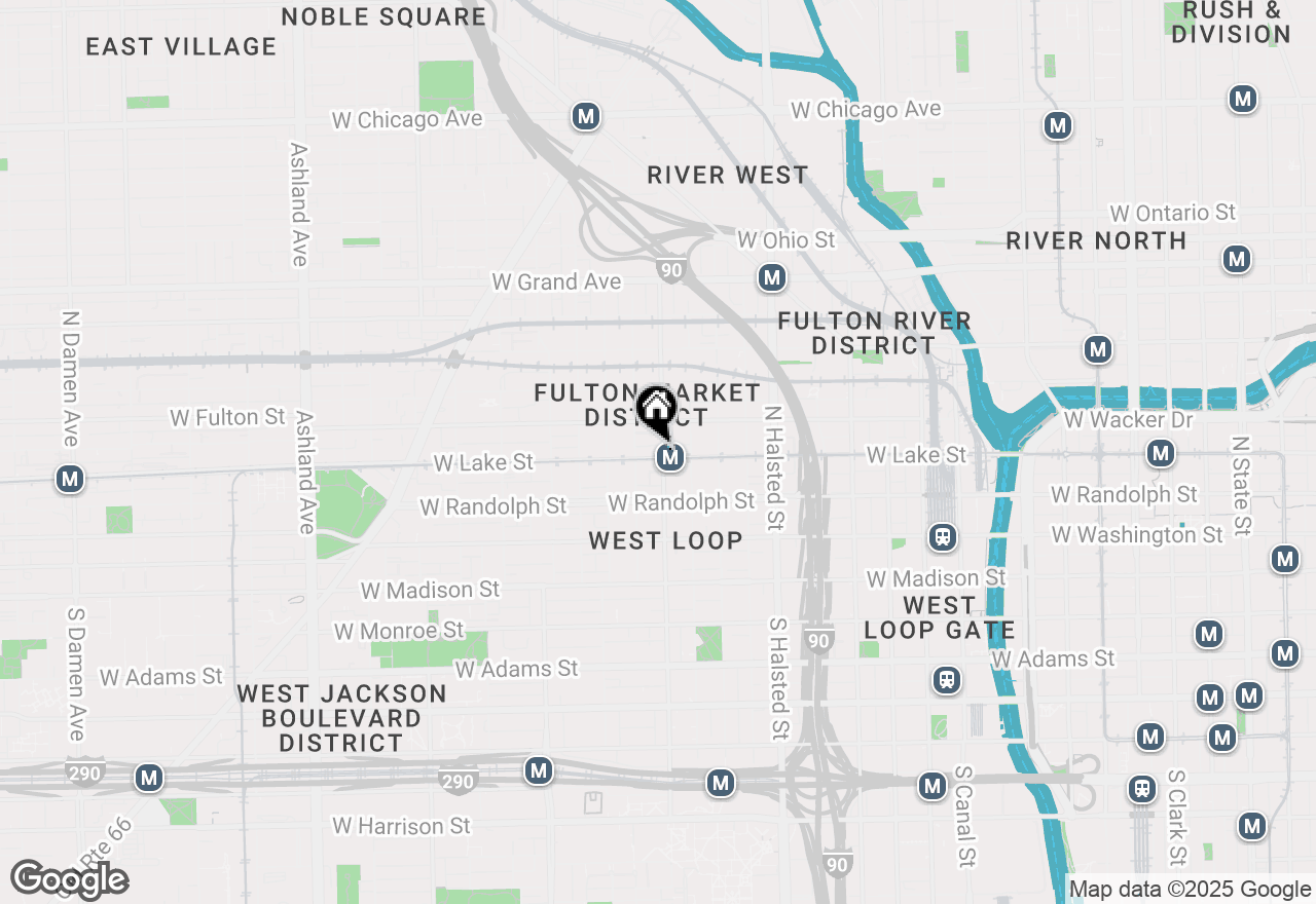 Map of 1002 W Lake Street #2, Chicago, IL 60607