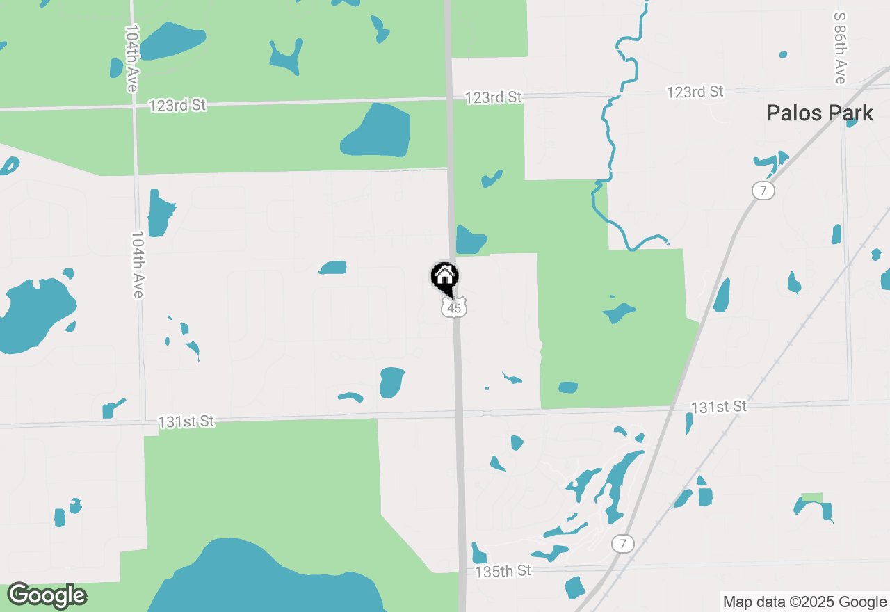 Map of 10 Laughry Lane, Palos Park, IL 60464