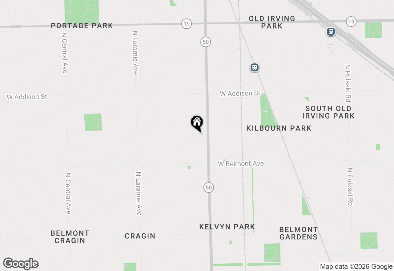 Map of 4834 W Henderson Street #2B, Chicago, IL 60641
