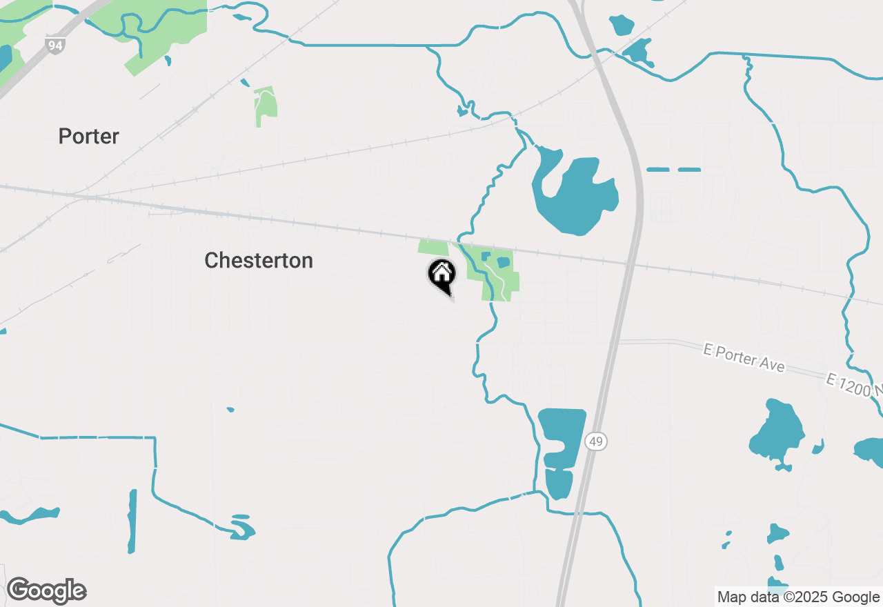 Map of 109 W Morgan Avenue, Chesterton, IN 46304