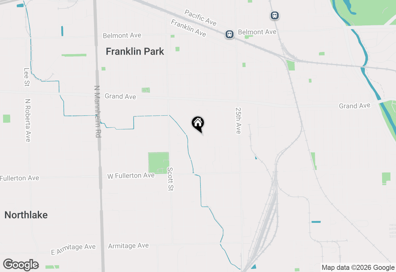 Map of 2606 Elder Lane, Franklin Park, IL 60131