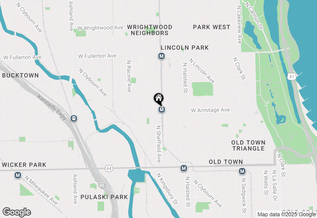 Map of 958 W Armitage Avenue, Chicago, IL 60614