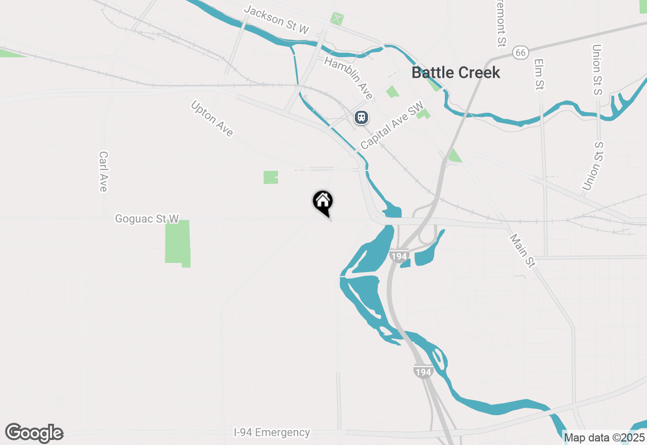 Map of 24 Goguac Street E, Battle Creek, MI 49015