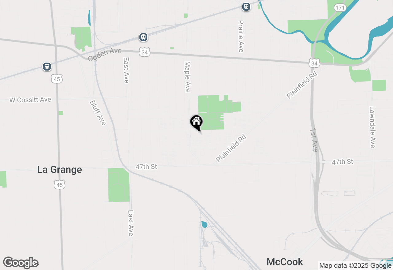 Map of 4508 Elm Avenue #B, Brookfield, IL 60513