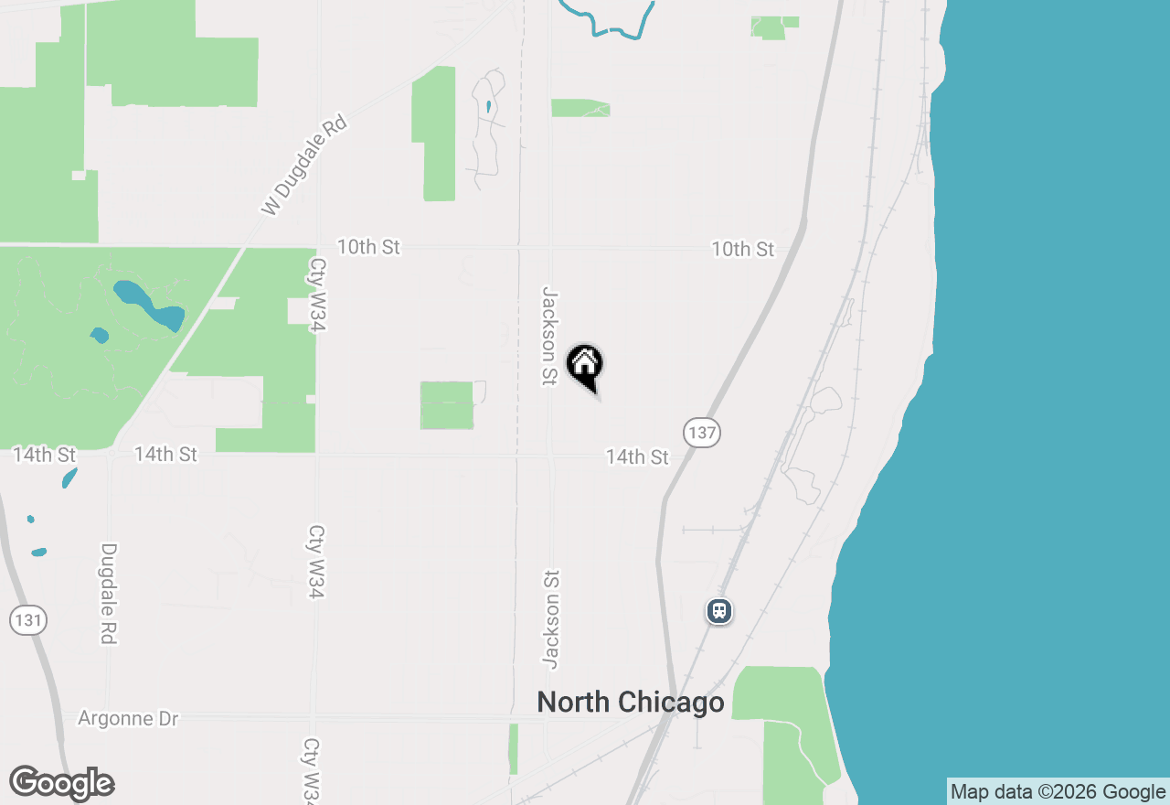 Map of 1247 Victoria Avenue, North Chicago, IL 60064