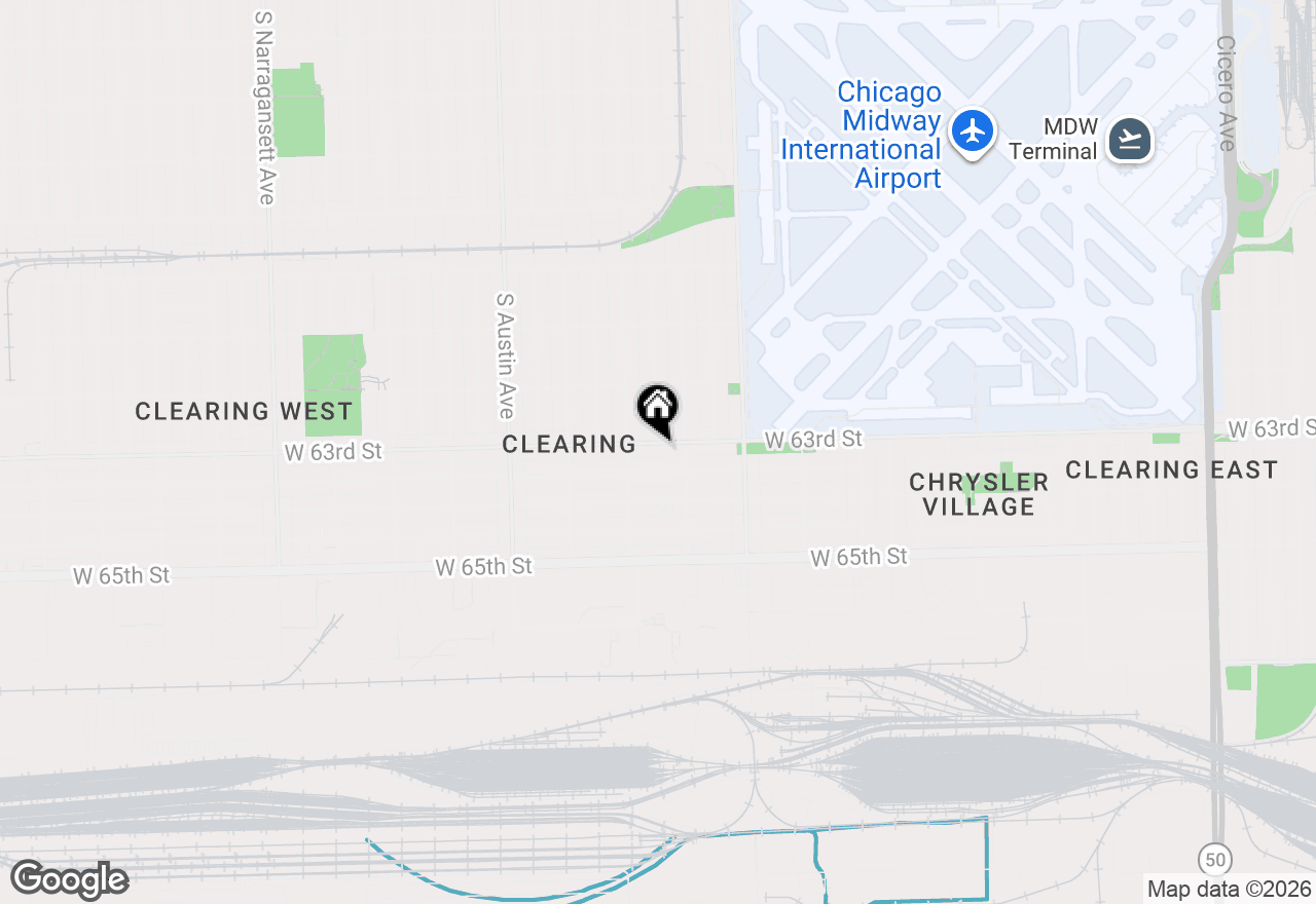 Map of 5729 W 63rd Street #3N, Chicago, IL 60638