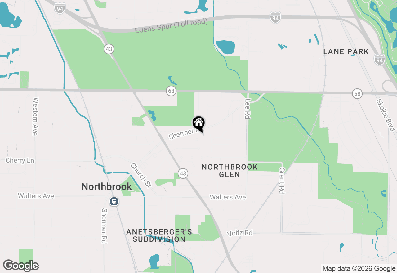 Map of 1047 Whitehall Drive, Northbrook, IL 60062
