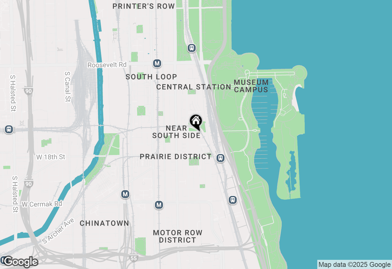 Map of 1600 S Prairie Avenue #803, Chicago, IL 60616