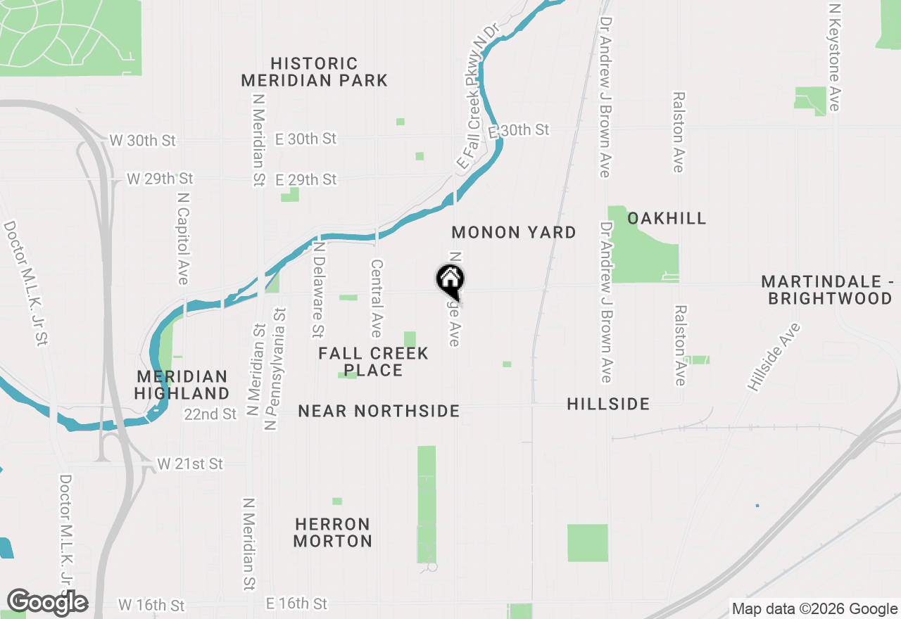 Map of 2436 N College Avenue, Indianapolis, IN 46205