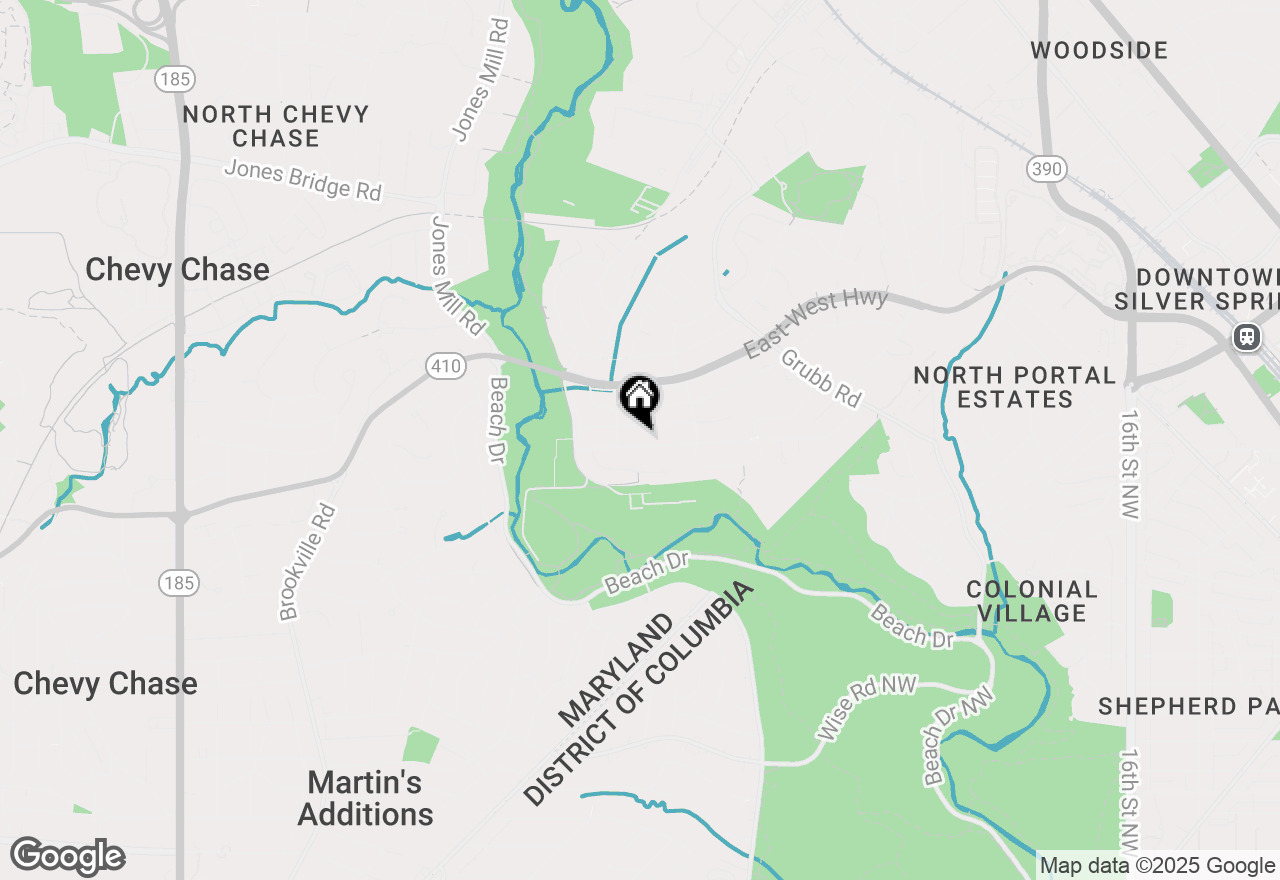 Map of 2725 Washington Avenue, Chevy Chase, MD 20815