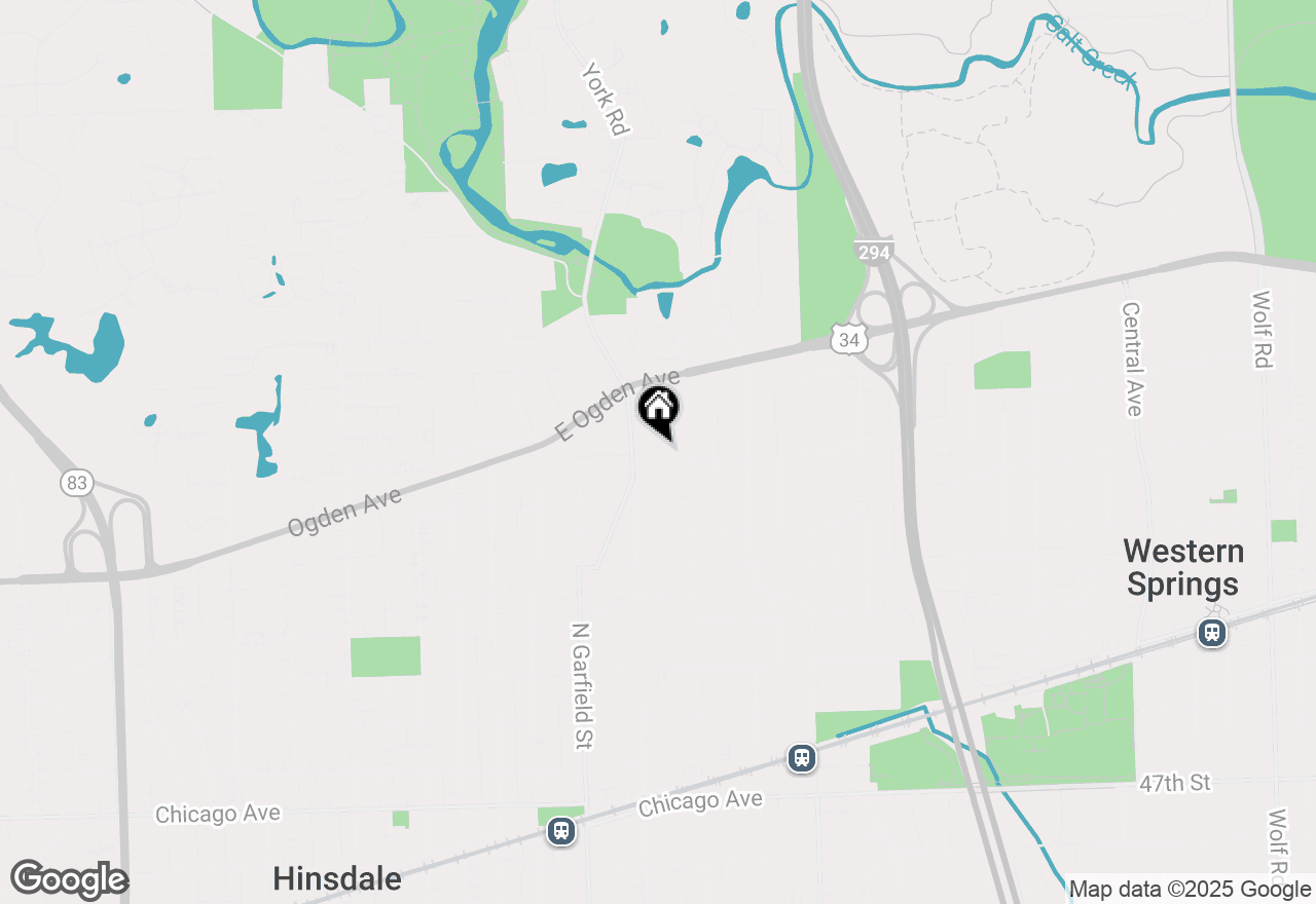 Map of 221 Fuller Road, Hinsdale, IL 60521