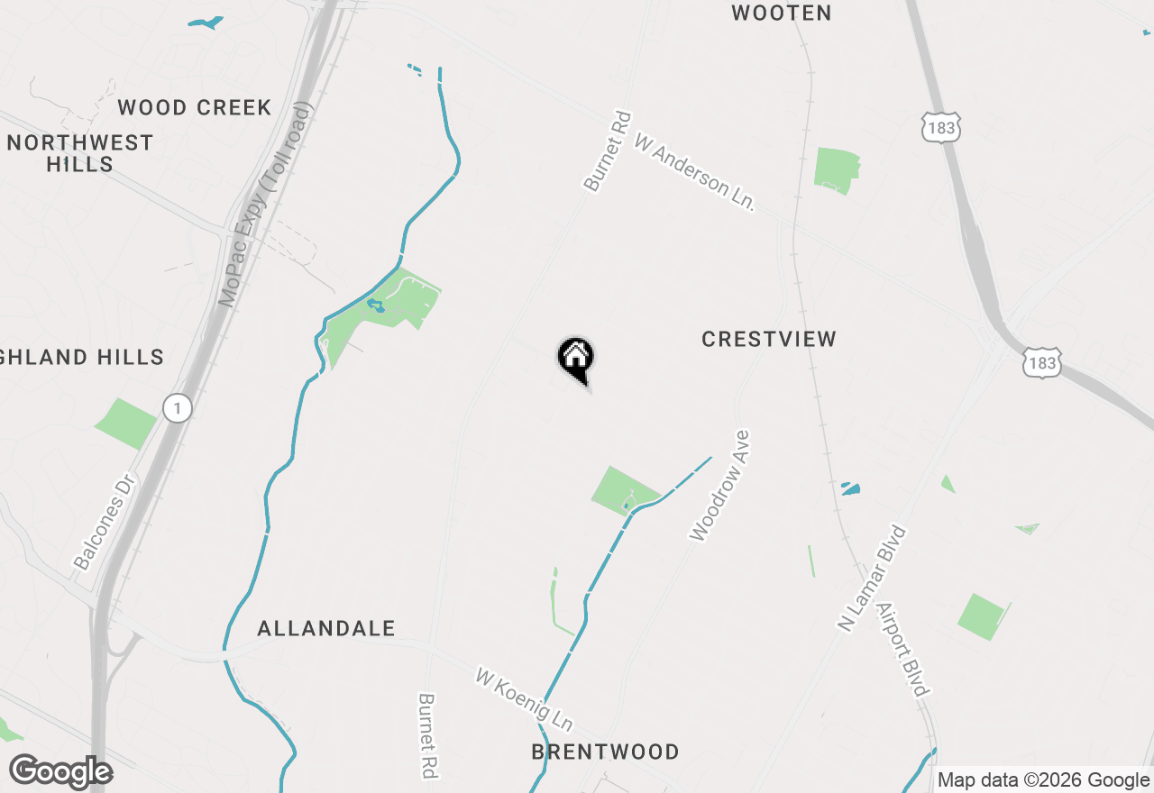 Map of 1914 Cullen Ave #B, Austin, TX 78757