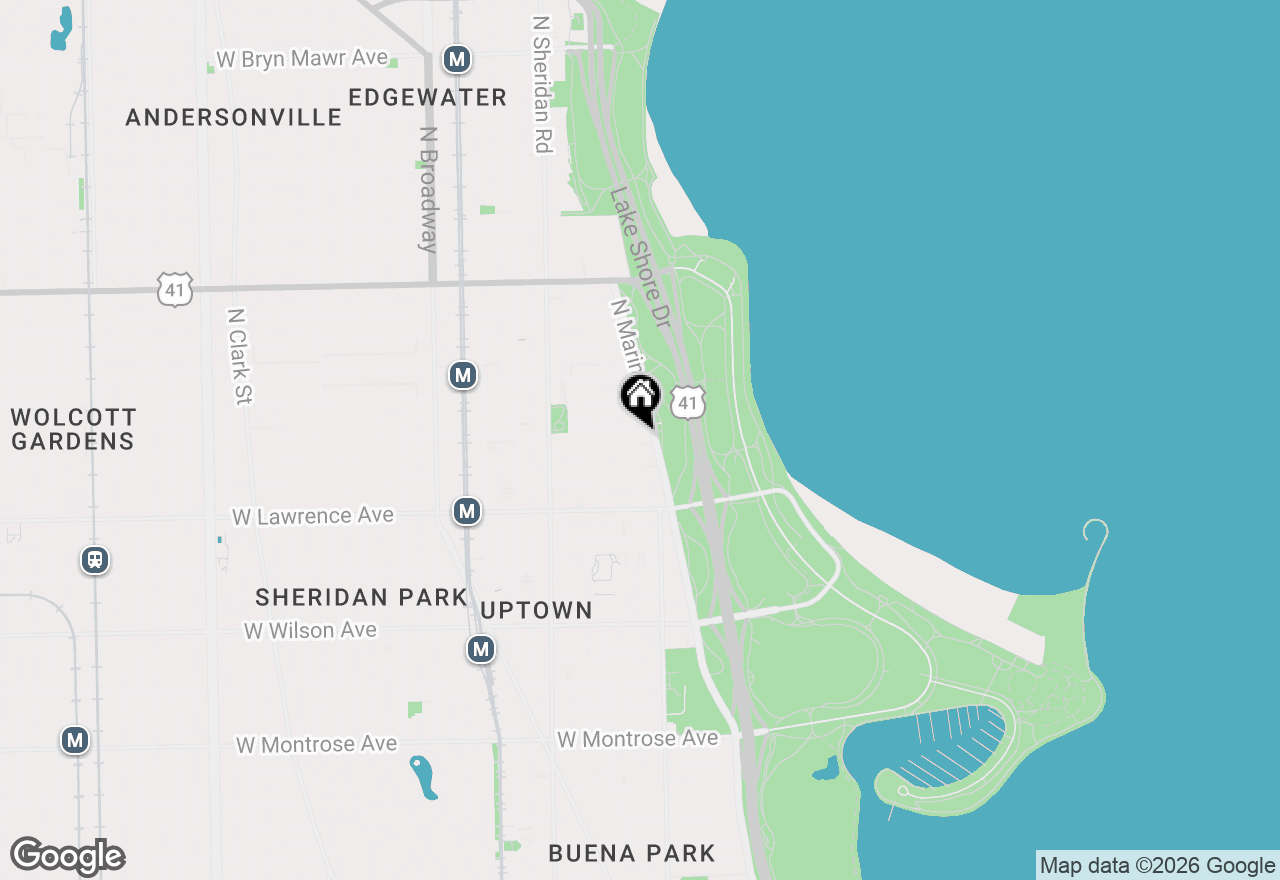 Map of 4880 N Marine Drive #304, Chicago, IL 60640