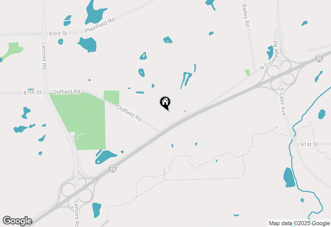 Map of 1925 Kentwood Court, Darien, IL 60561