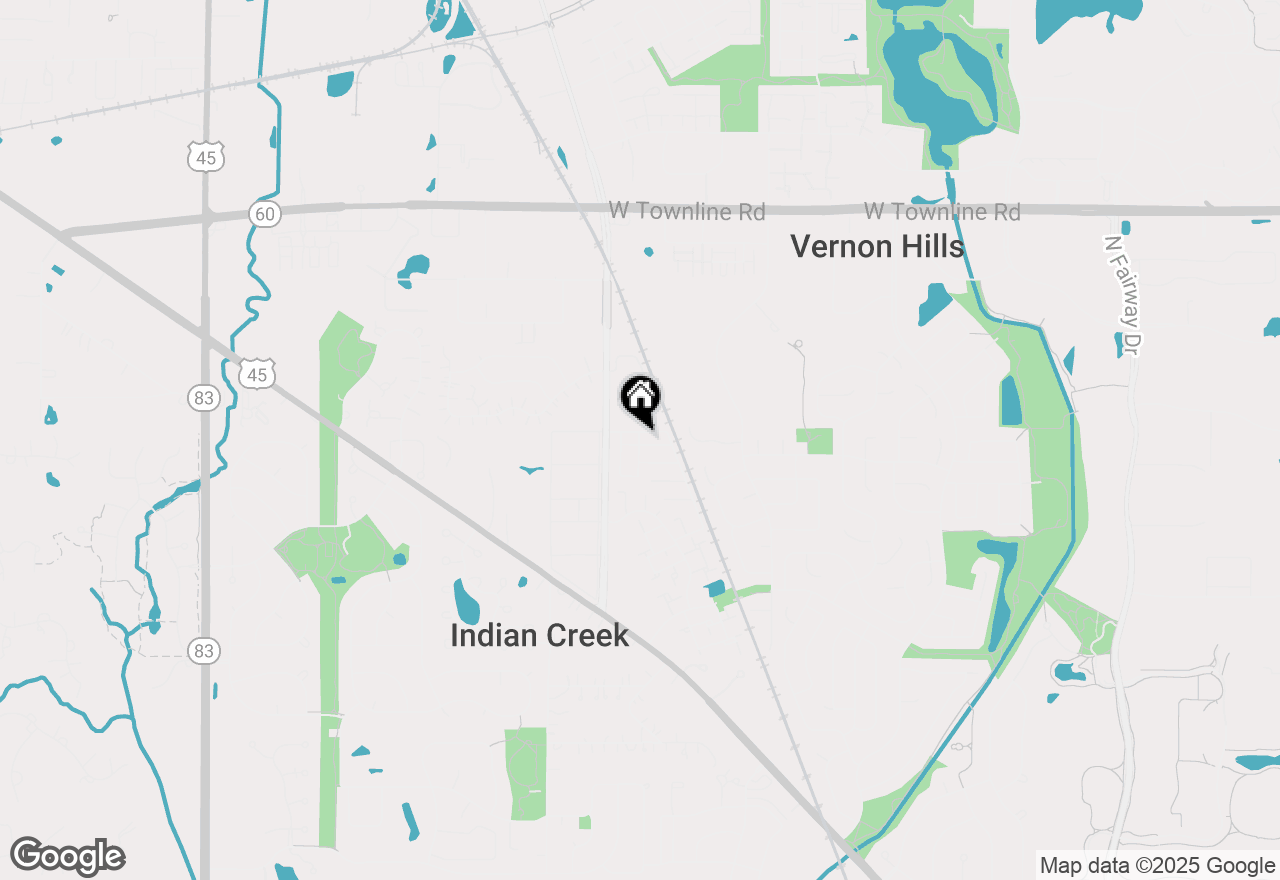 Map of 381 Farmingdale Circle, Vernon Hills, IL 60061
