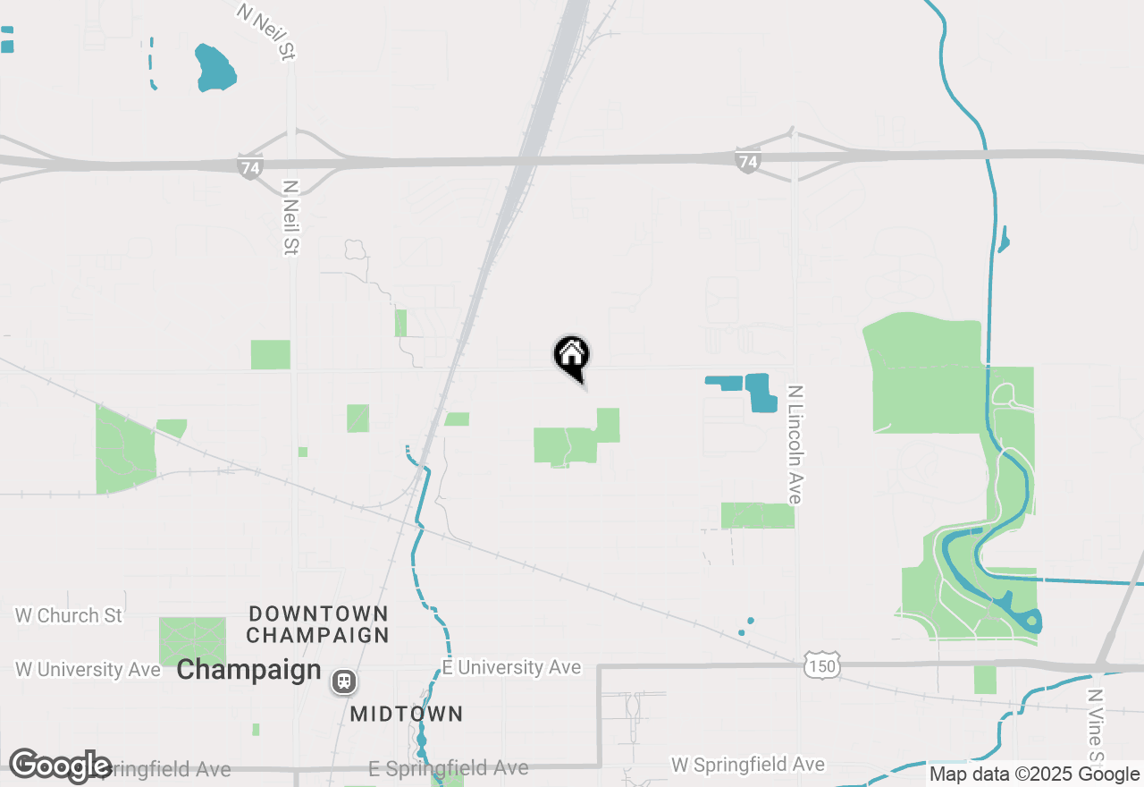 Map of 1102 N 6th Street, Champaign, IL 61820